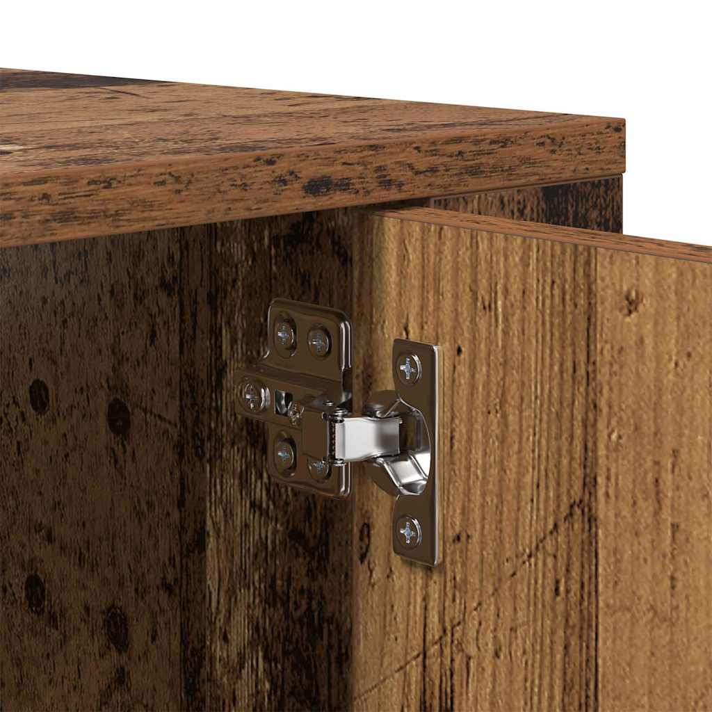 vidaXL Wall Mounted TV Cabinet Old Wood 100 x 34.5 x 40 cm