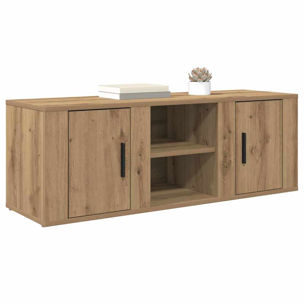 vidaXL TV Cabinet 100 x 31.5 x 35 cm Artisan Oak Engineered Wood