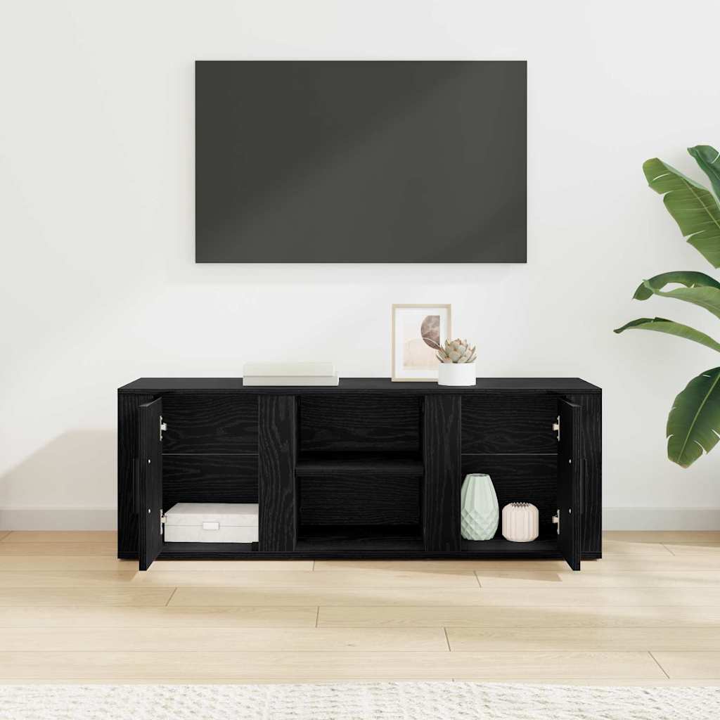 vidaXL TV Cabinet Black Oak 100 x 31.5 x 35 cm Engineered Wood