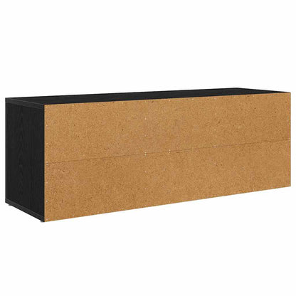 vidaXL TV Cabinet Black Oak 100 x 31.5 x 35 cm Engineered Wood