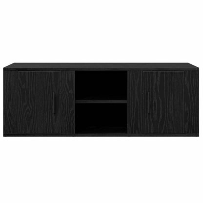 vidaXL TV Cabinet Black Oak 100 x 31.5 x 35 cm Engineered Wood