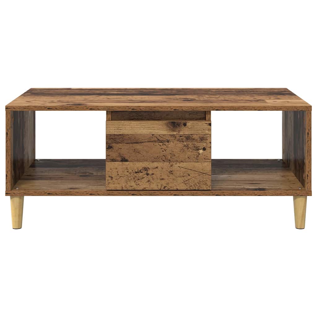 vidaXL Coffee Table Old Wood 90 x 50 x 26.5 cm Engineered Wood