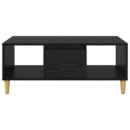 vidaXL Coffee Table Black Oak 90 x 50 x 26.5 cm Engineered Wood