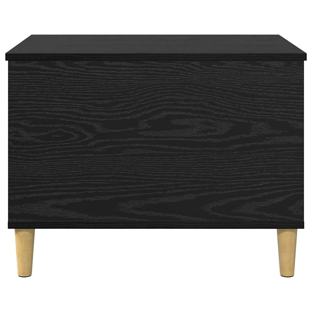 vidaXL Bedside Cabinet Black Oak 60 x 44.5 x 45 cm Engineered Wood