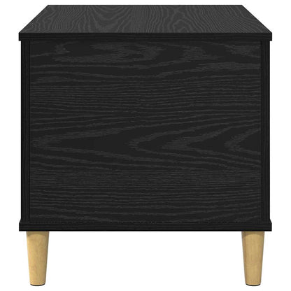 vidaXL Bedside Cabinet Black Oak 60 x 44.5 x 45 cm Engineered Wood