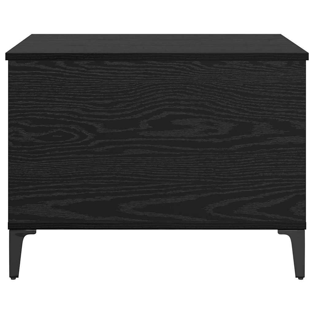 vidaXL Coffee Table Black Oak 60 x 44.5 x 45 cm Engineered Wood