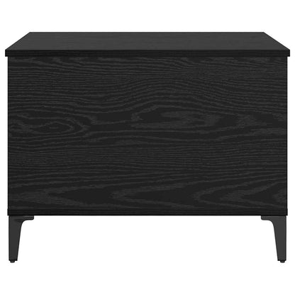 vidaXL Coffee Table Black Oak 60 x 44.5 x 45 cm Engineered Wood
