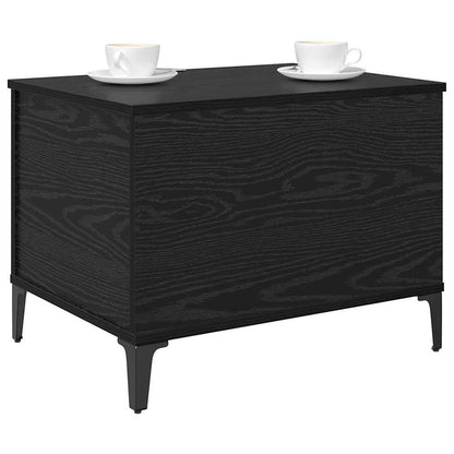 vidaXL Coffee Table Black Oak 60 x 44.5 x 45 cm Engineered Wood