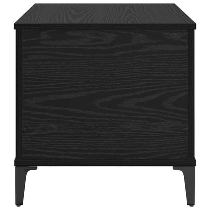 vidaXL Coffee Table Black Oak 60 x 44.5 x 45 cm Engineered Wood