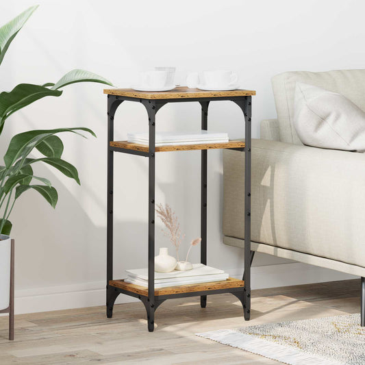 vidaXL Side Table Old Wood 40 x 30 x 75 cm Engineered Wood