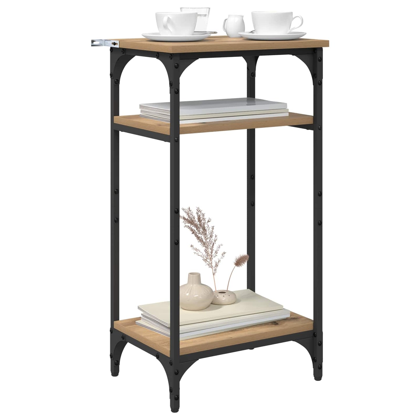 vidaXL Side Table Artisan Oak 40 x 30 x 75 cm Engineered Wood