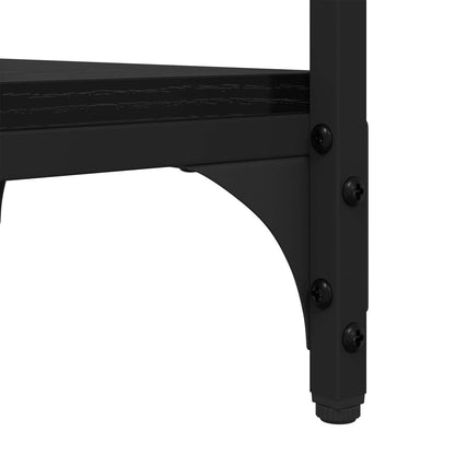 vidaXL Side Table Black Oak 40 x 30 x 75 cm Engineered Wood