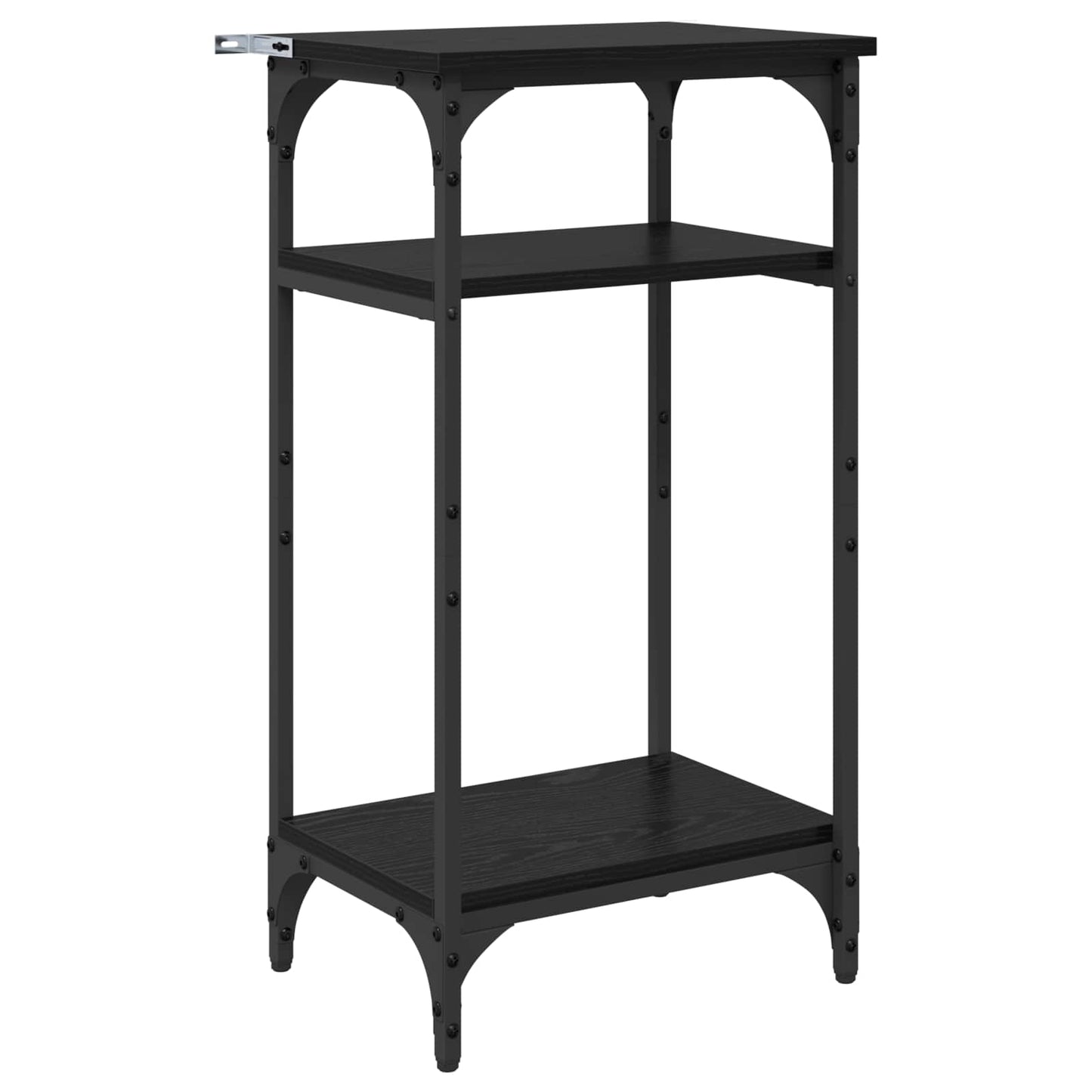 vidaXL Side Table Black Oak 40 x 30 x 75 cm Engineered Wood