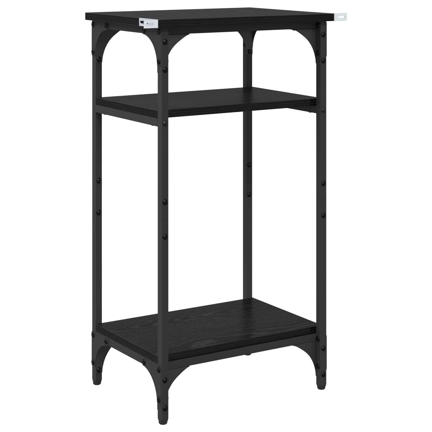 vidaXL Side Table Black Oak 40 x 30 x 75 cm Engineered Wood