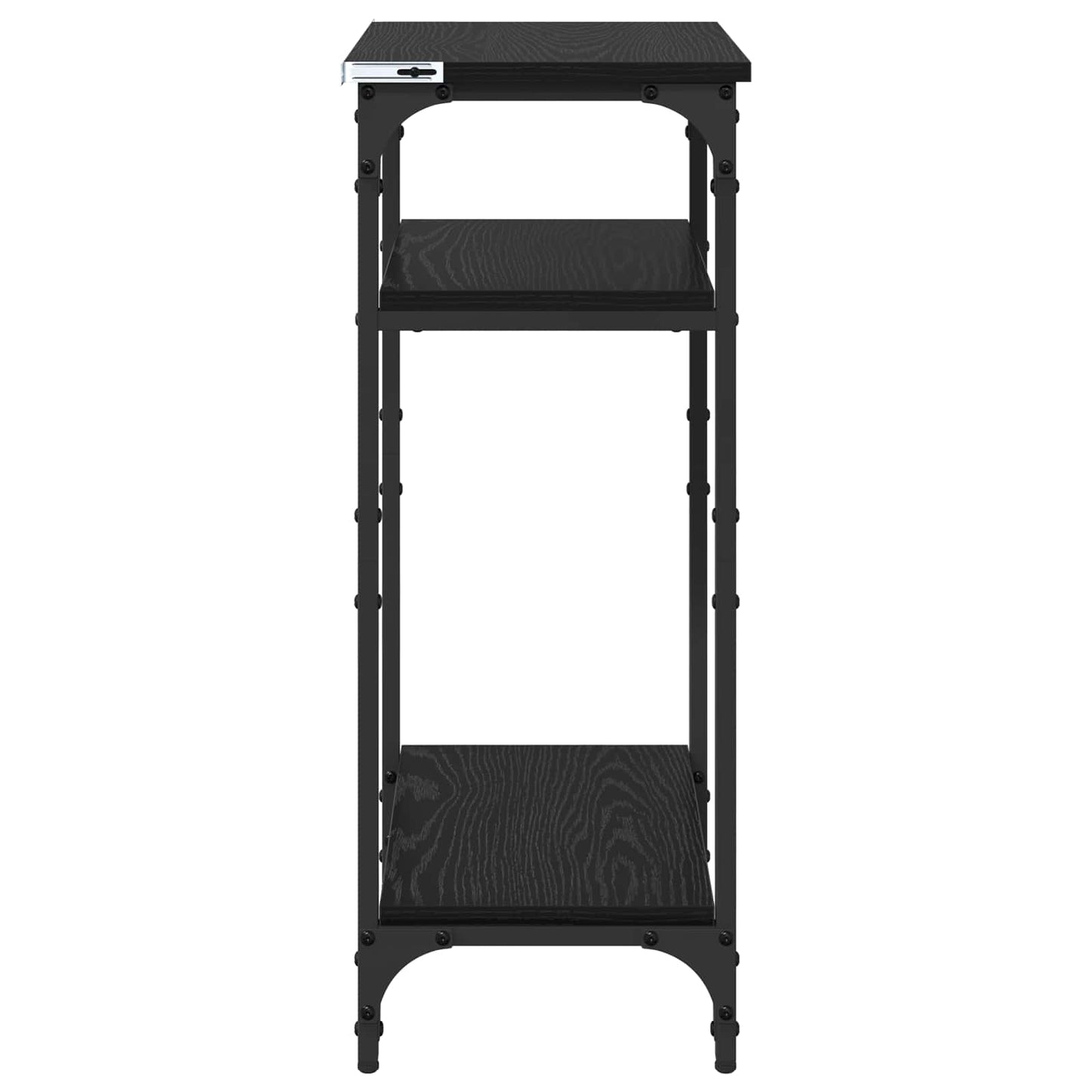 vidaXL Side Table Black Oak 40 x 30 x 75 cm Engineered Wood
