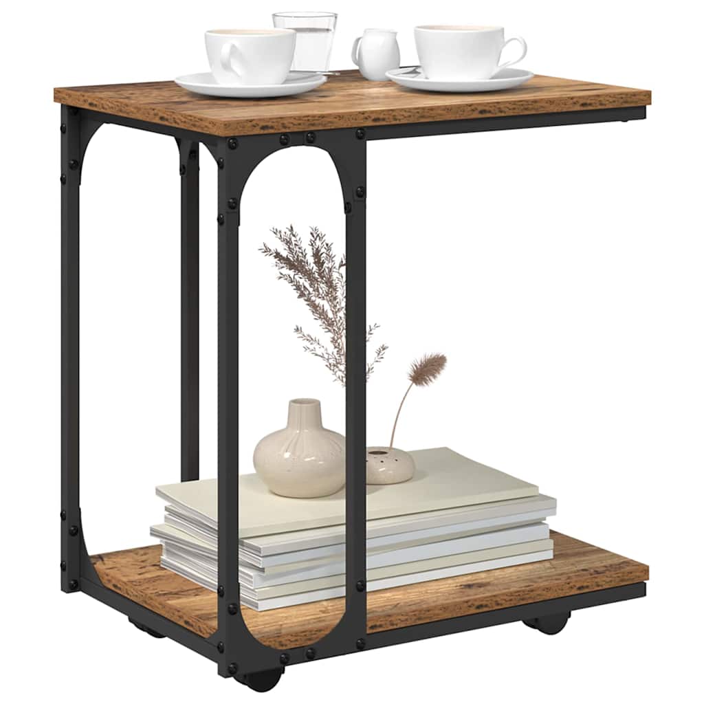 vidaXL Side Table Old Wood 50 x 35 x 55.5 cm Engineered Wood