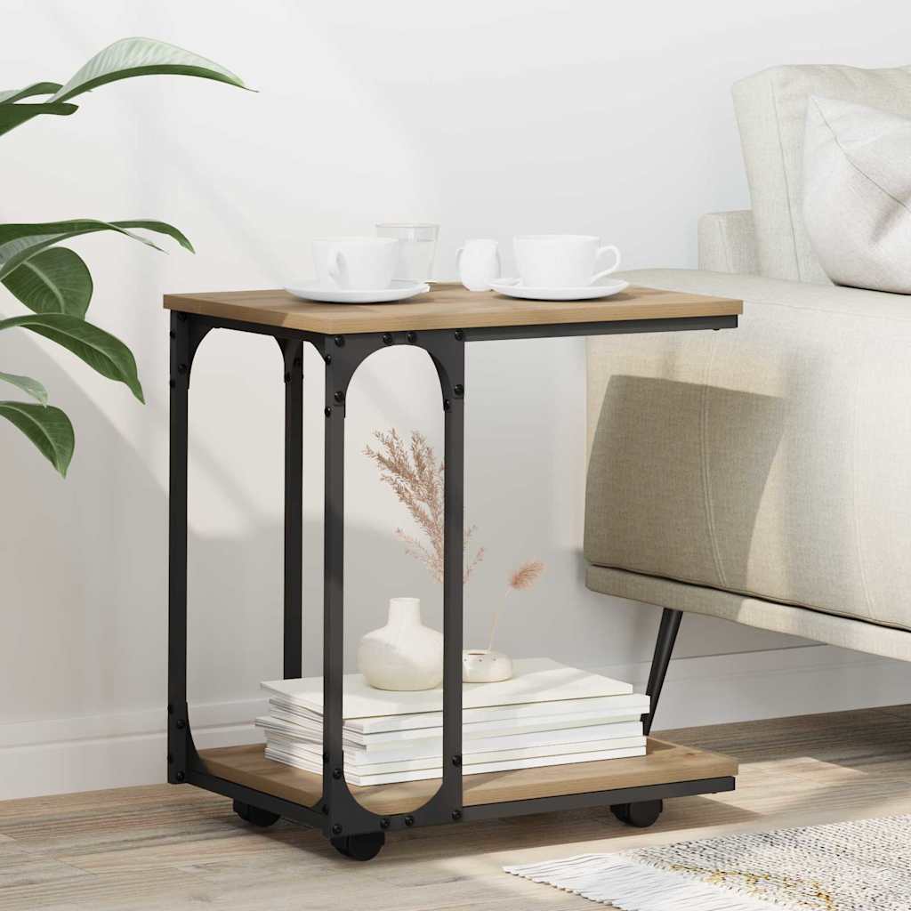 vidaXL Side Table Artisan Oak 50 x 35 x 55.5 cm Engineered Wood