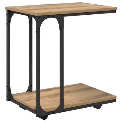 vidaXL Side Table Artisan Oak 50 x 35 x 55.5 cm Engineered Wood