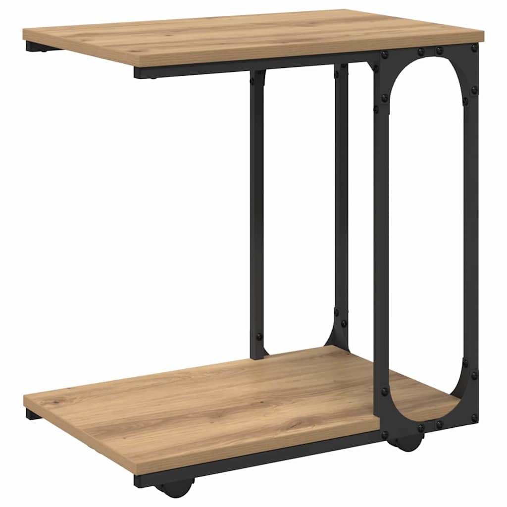 vidaXL Side Table Artisan Oak 50 x 35 x 55.5 cm Engineered Wood