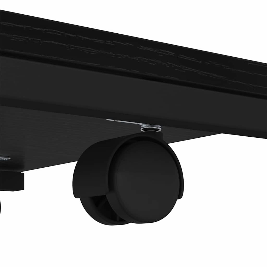 vidaXL Side Table Black Oak 50 x 35 x 55.5 cm Engineered Wood