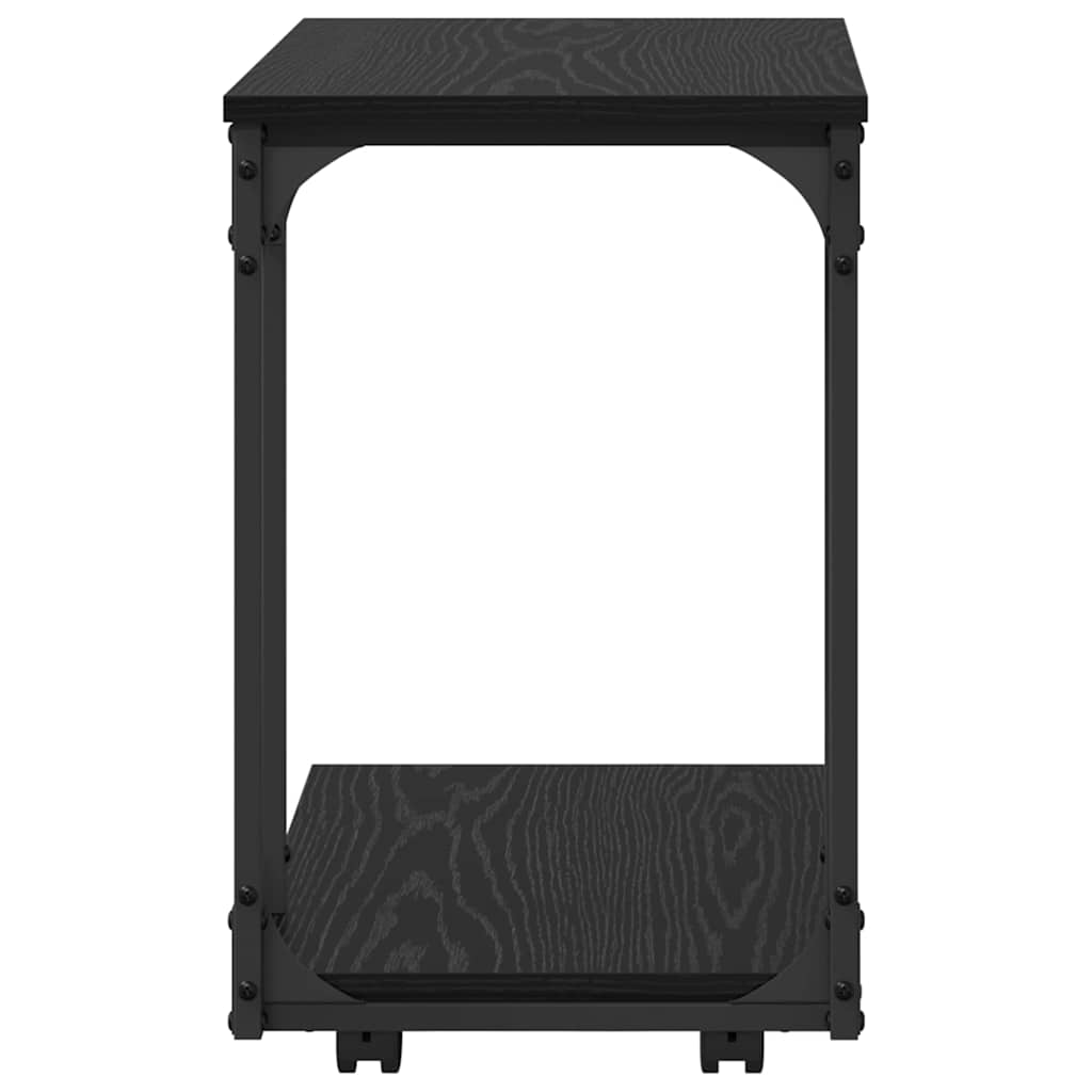 vidaXL Side Table Black Oak 50 x 35 x 55.5 cm Engineered Wood