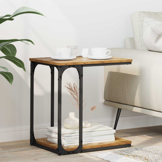 vidaXL Side Table Old Wood 50 x 35 x 52 cm Engineered Wood