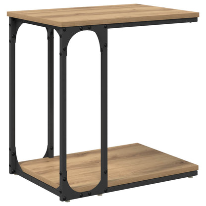 vidaXL Side Table Artisan Oak 50 x 35 x 52 cm Engineered Wood