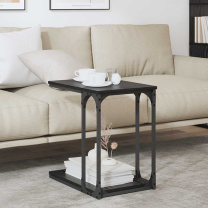 vidaXL Side Table Black Oak 50 x 35 x 52 cm Engineered Wood