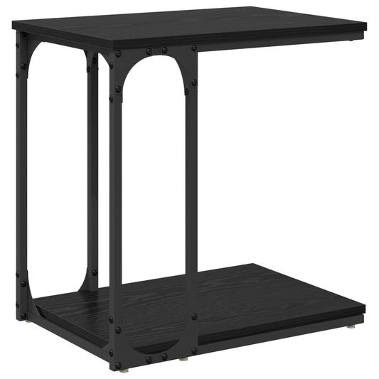vidaXL Side Table Black Oak 50 x 35 x 52 cm Engineered Wood