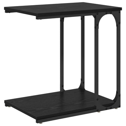 vidaXL Side Table Black Oak 50 x 35 x 52 cm Engineered Wood
