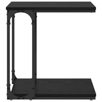 vidaXL Side Table Black Oak 50 x 35 x 52 cm Engineered Wood