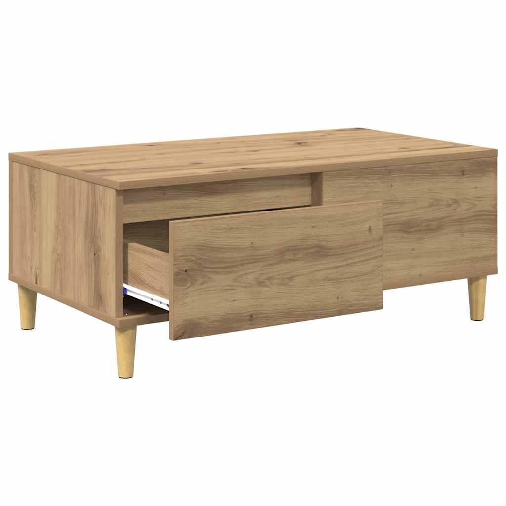 vidaXL Coffee Table Artisan Oak 90 x 50 x 35 cm Engineered Wood