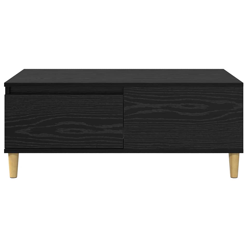 vidaXL Coffee Table Black Oak 90 x 50 x 35 cm Engineered Wood