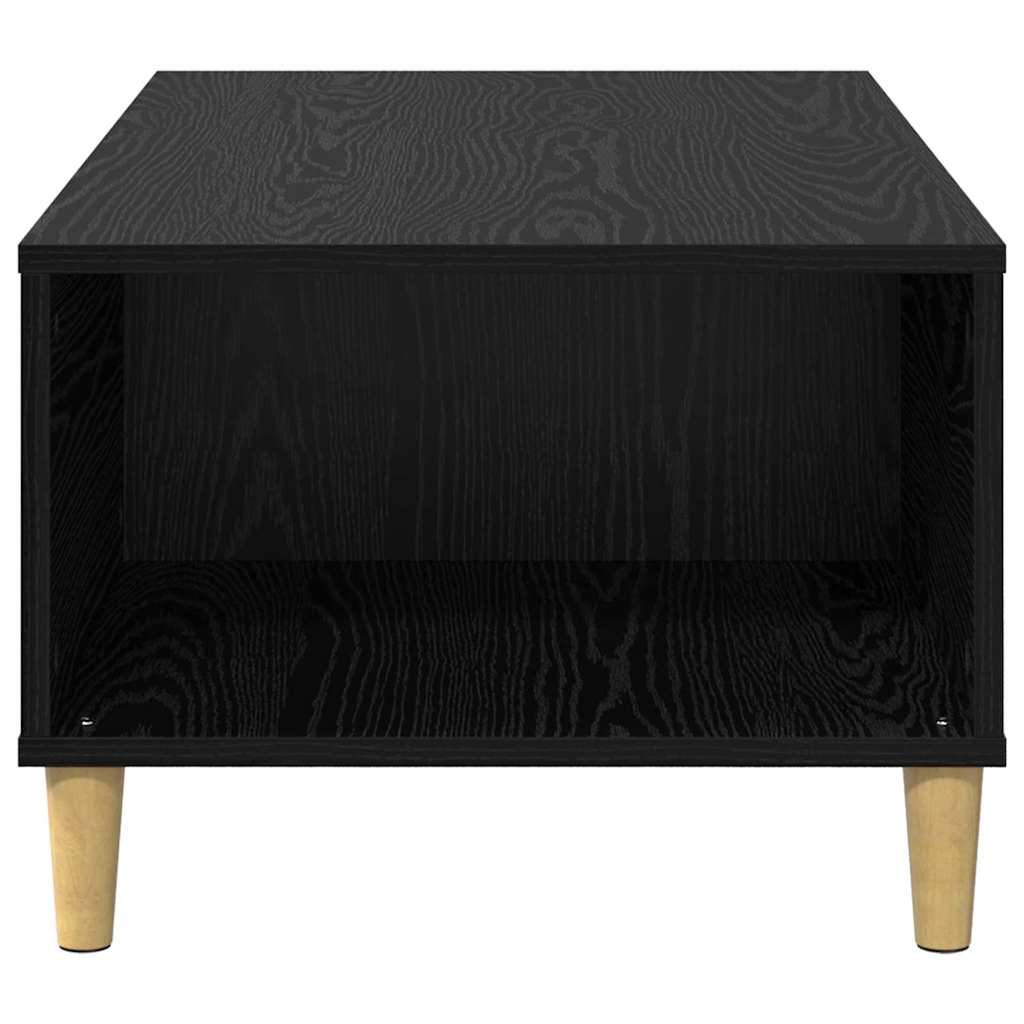 vidaXL Coffee Table Black Oak 90 x 50 x 35 cm Engineered Wood