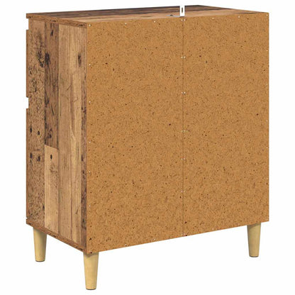 vidaXL Sideboard with Drawer Old Wood 60 x 35 x 70 cm Engineered Wood
