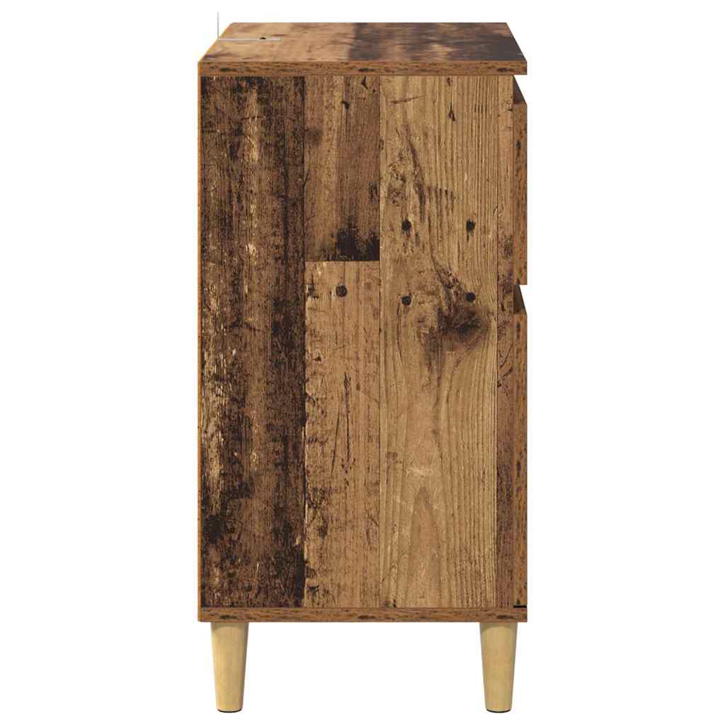 vidaXL Sideboard with Drawer Old Wood 60 x 35 x 70 cm Engineered Wood