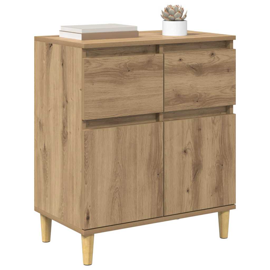 vidaXL Sideboard Artisan Oak 60 x 35 x 70 cm Engineered Wood