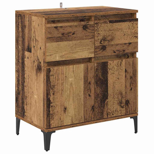 vidaXL Sideboard Old Wood 60 x 35 x 70 cm Engineered Wood and Iron