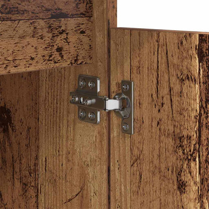 vidaXL Bedside Cabinet Old Wood 40 x 35 x 70 cm Engineered Wood