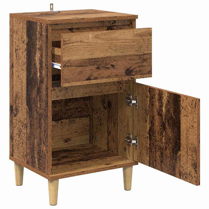 vidaXL Bedside Cabinet 2 pcs Old Wood 40 x 35 x 70 cm Engineered Wood