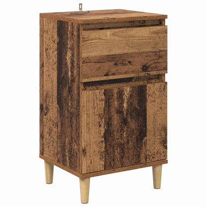 vidaXL Bedside Cabinet 2 pcs Old Wood 40 x 35 x 70 cm Engineered Wood