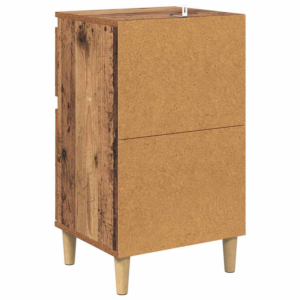 vidaXL Bedside Cabinet 2 pcs Old Wood 40 x 35 x 70 cm Engineered Wood