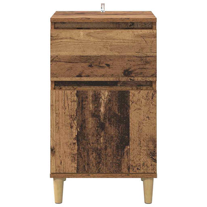vidaXL Bedside Cabinet 2 pcs Old Wood 40 x 35 x 70 cm Engineered Wood