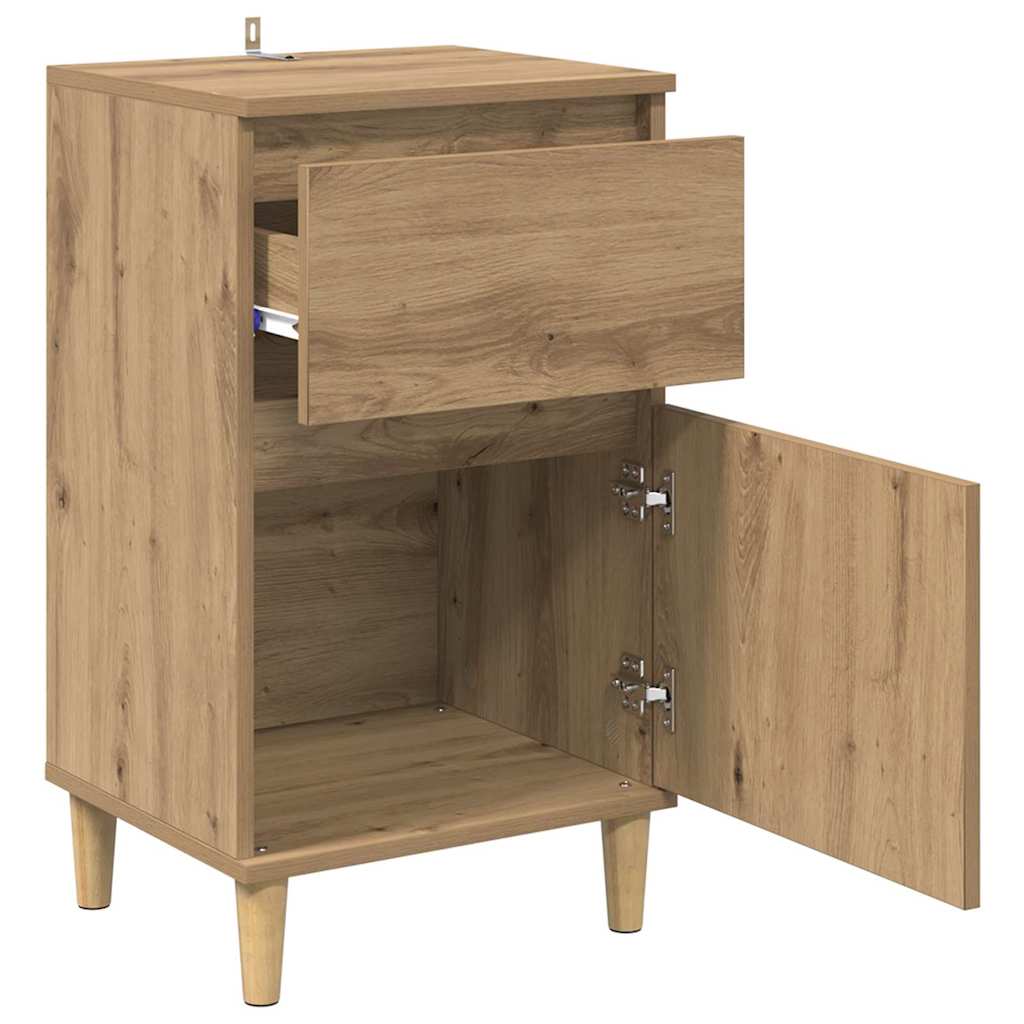 vidaXL Bedside Cabinet Artisan Oak 40 x 35 x 70 cm Engineered Wood