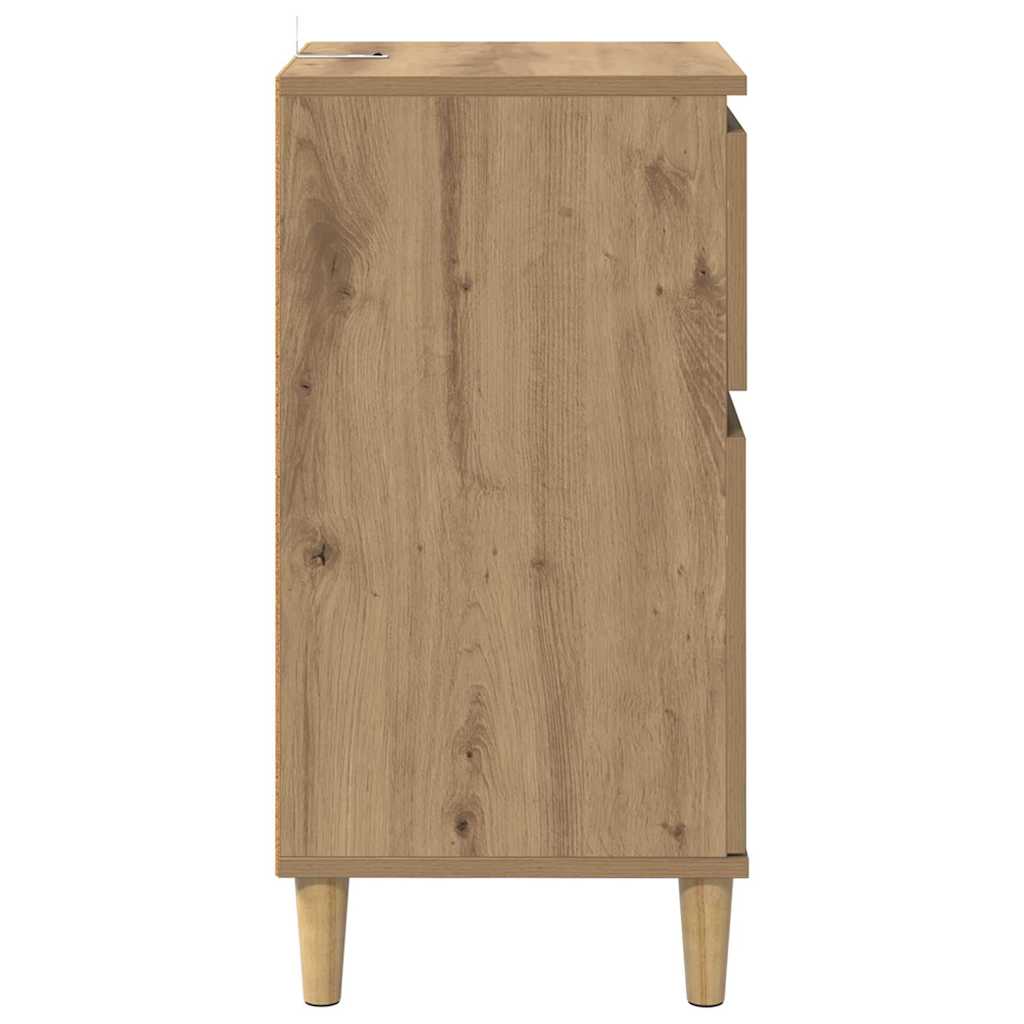 vidaXL Bedside Cabinet Artisan Oak 40 x 35 x 70 cm Engineered Wood