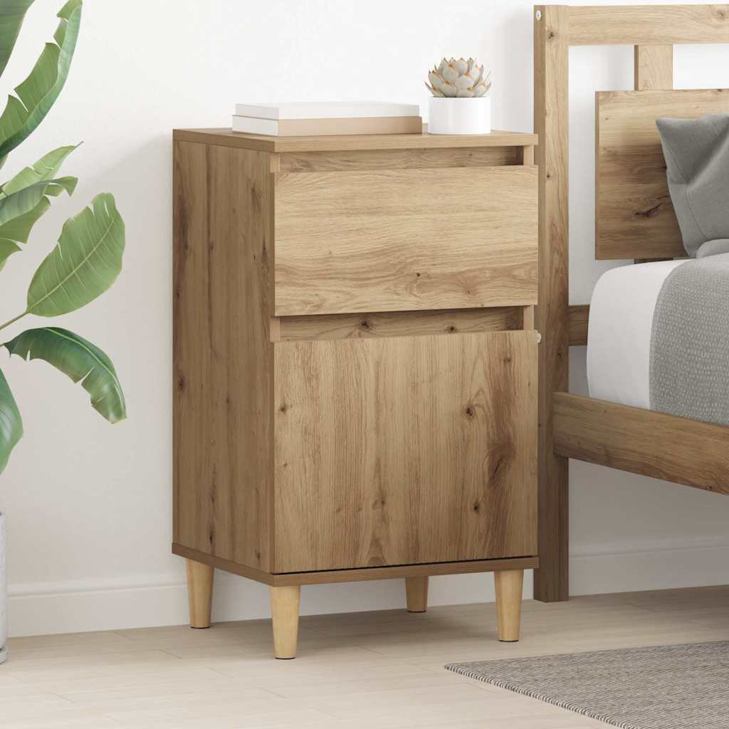 vidaXL Bedside Cabinet 2 pcs Artisan Oak 40 x 35 x 70 cm