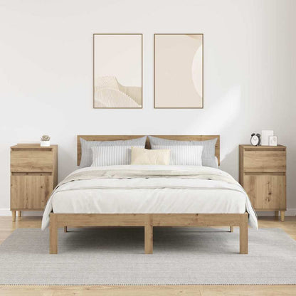 vidaXL Bedside Cabinet 2 pcs Artisan Oak 40 x 35 x 70 cm