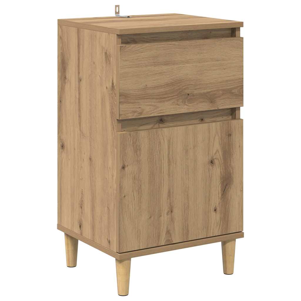 vidaXL Bedside Cabinet 2 pcs Artisan Oak 40 x 35 x 70 cm