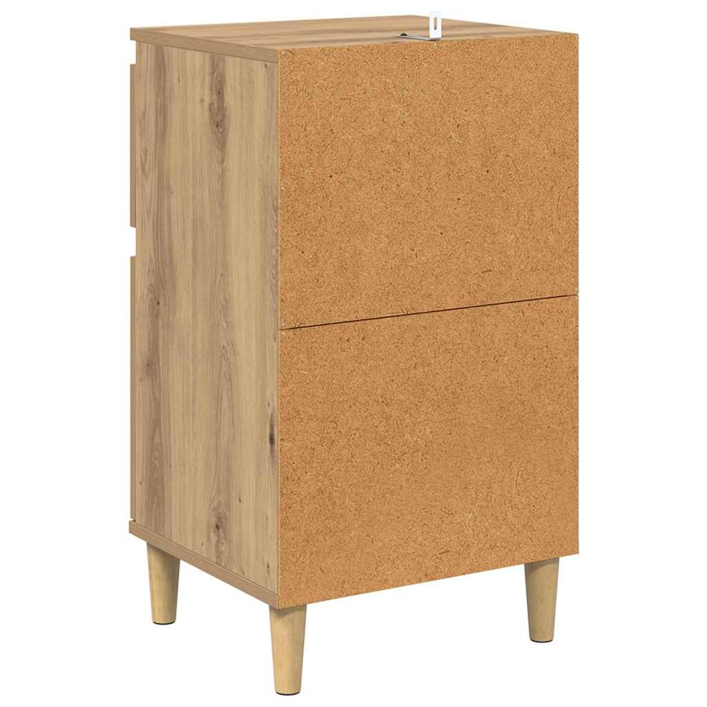 vidaXL Bedside Cabinet 2 pcs Artisan Oak 40 x 35 x 70 cm