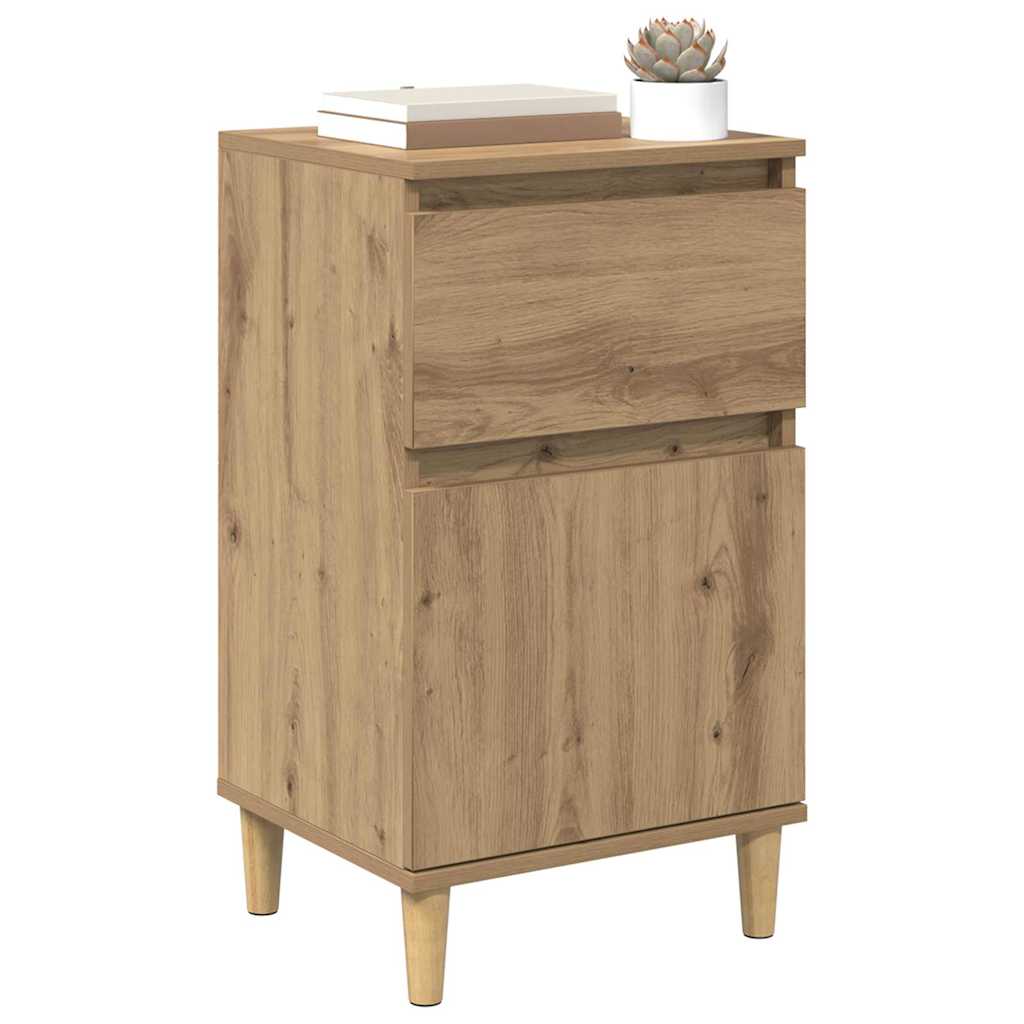 vidaXL Bedside Cabinet 2 pcs Artisan Oak 40 x 35 x 70 cm